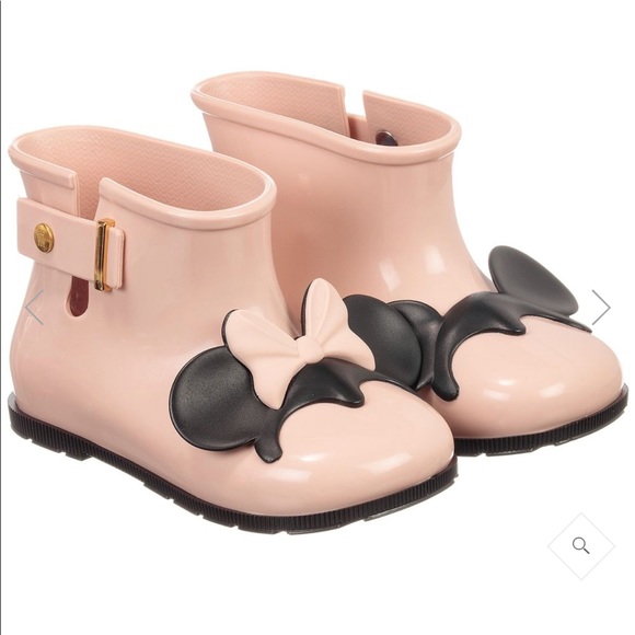 Mini Melissa Other - Minnie Melissa pink Mickey Minnie rain boots 6